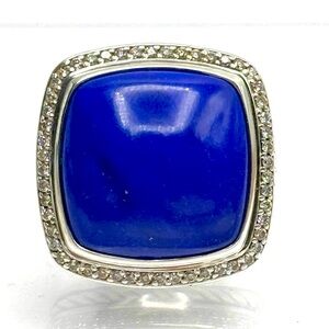 David Yurman Albion 20mm Lapis Lazuli
Diamond Ring
